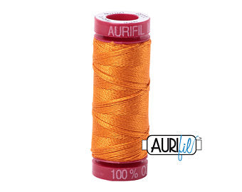 Aurifil 12wt. 50 mtr spool. 1133 Bright Orange