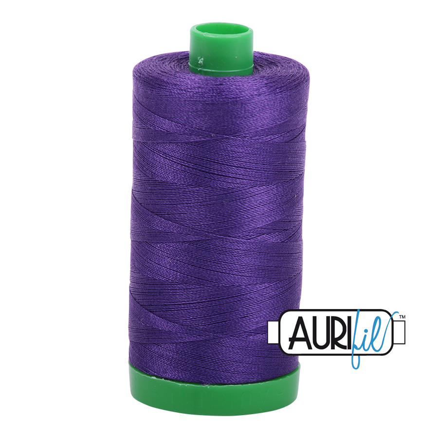 Aurifil 50 WT Cotton Thread Colour: Dark Violet 2582