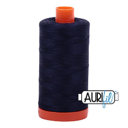 Aurifil 50 WT Cotton Thread Colour: Very Dark Navy 2785