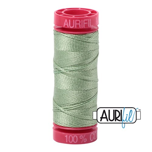 Aurifil 12wt. 50 mtr spool. 2840 Loden Green