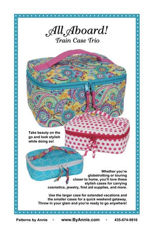 All Aboard Train Case Trio by Annie