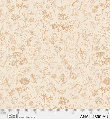 Au Naturel by Jacqueline Schmidt Foliage Apricot