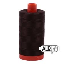 Aurifil 50 WT Cotton Thread Colour: Dark Brown 5024