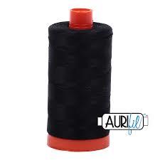 Aurifil 50 WT Cotton Thread colour Black 2692
