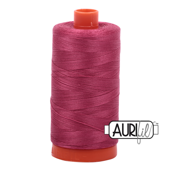 Aurifil 50 WT Cotton Thread Colour: Medium Carmine Red 2455