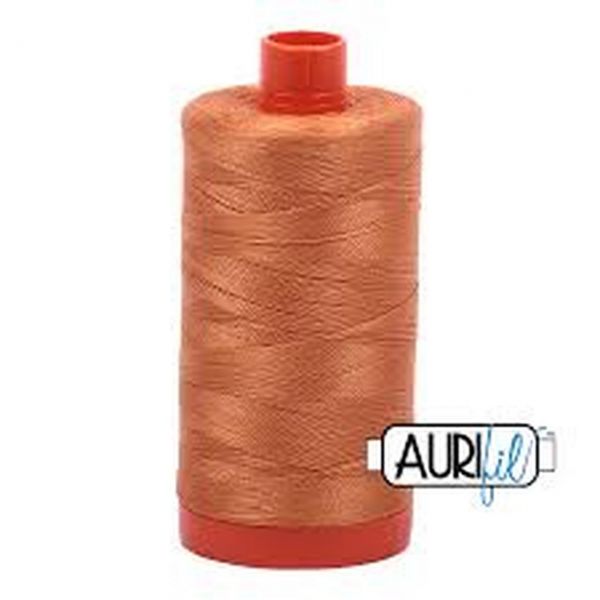 Aurifil 50 WT Cotton Thread Colour: Medium Orange 5009
