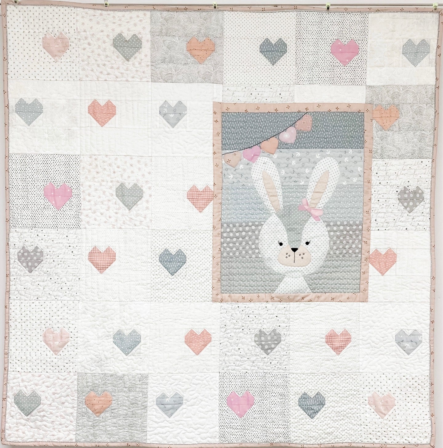 Bunny Cute Quilt Pattern 48" x 48"