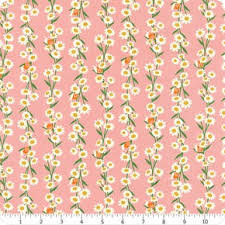 Carousel by Melody Miller Daisies and Snails on Pink