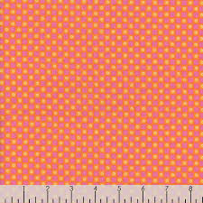 Ruby Star Daisies on Checks Pink and Orange