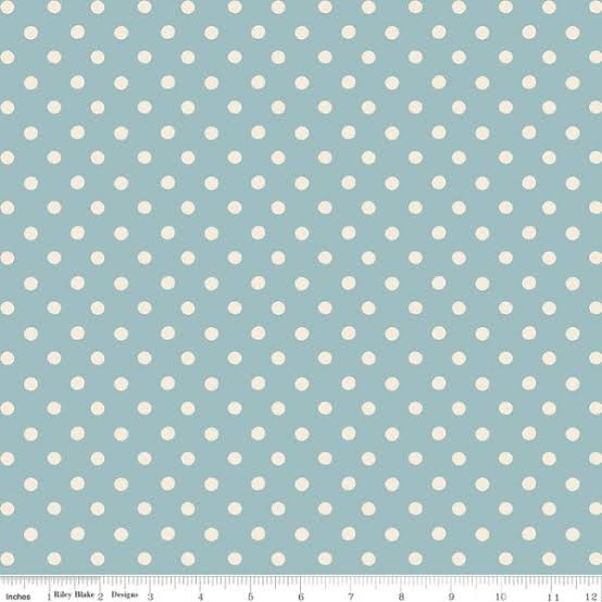 Cath Kidston Signature Collection Button Spot Blue C18374