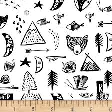 Wee Gallery - Adventure by Dear Stella Black and White