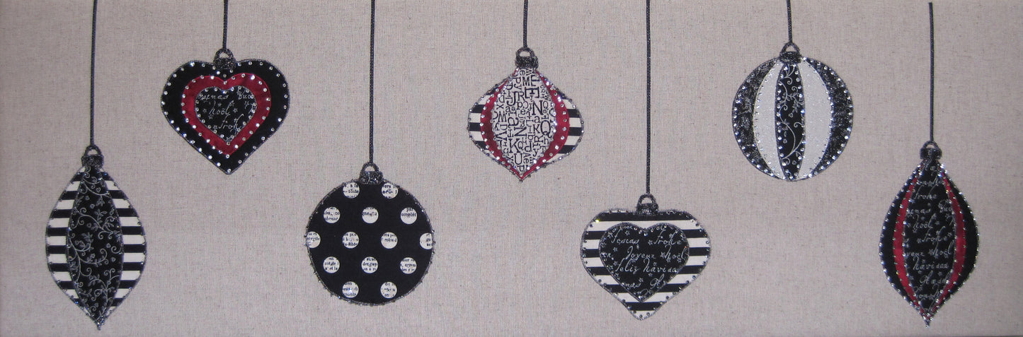 Elegant Christmas Baubles Pattern