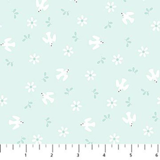 Hello Little One' By Northcott Studio Turquoise Dove
