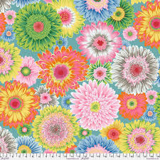 Kaffe Fassett Gerbera Daisies PWPJ139 Pastel