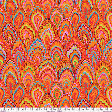 Kaffe Fassett Marbled Scallops PWGP207 Red