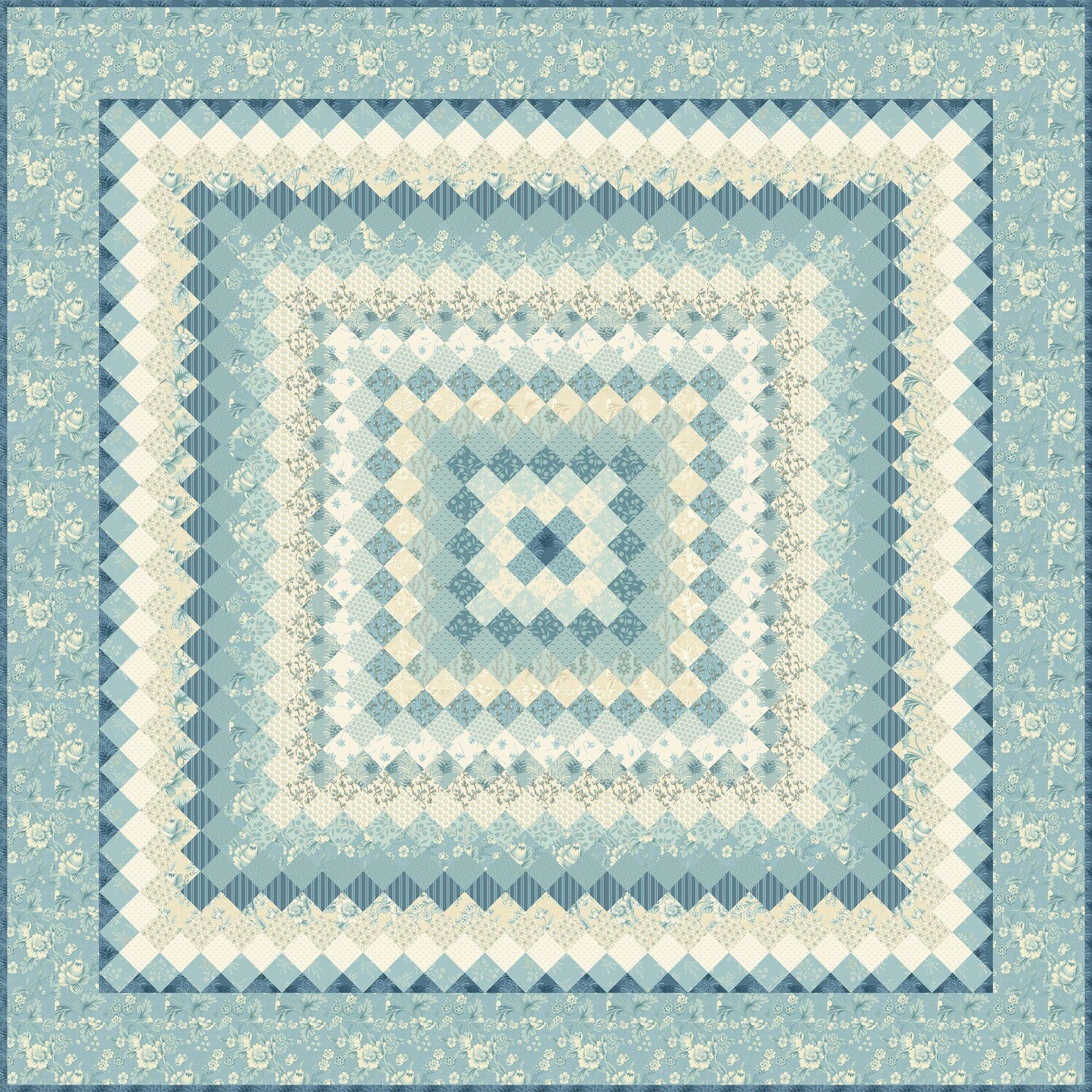 Trip Around the Island Pieced Quilt Pattern