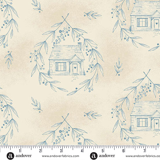 Laundry Basket Quilts - Special Delivery - Cozy Cottage Blue Willow