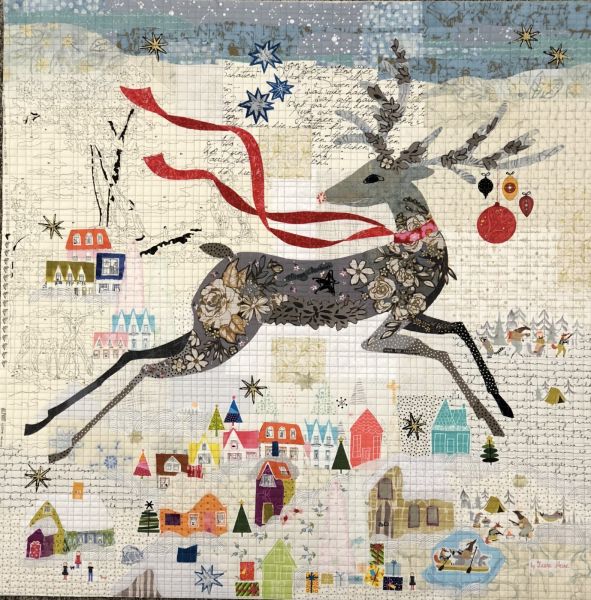 Laura Heine Peppermint Collage Pattern