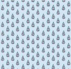 Liberty Cotton A Woodland Christmas - Winter Pines - Blue