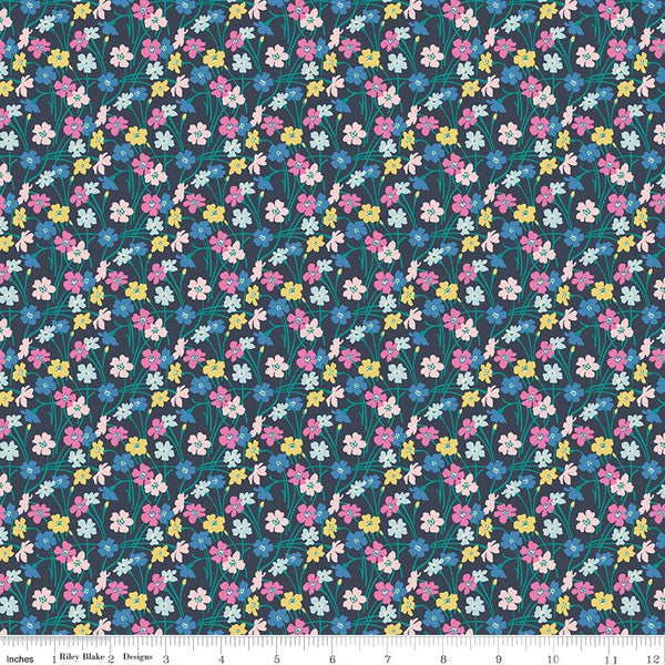 Liberty Cotton Dancing Buttercups LB0477.523A
