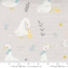 60" Little Ducklings by Paper and Cloth Gauze Warm Grey