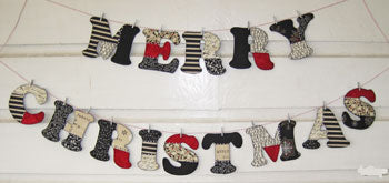 Merry Christmas Bunting Pattern