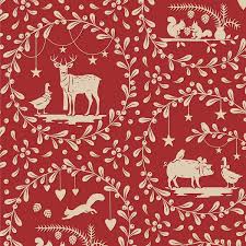 Merry Little Christmas Paperscenes Burgundy 100625