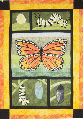 Cycle of the Monarch Butterfly Quilt pattern