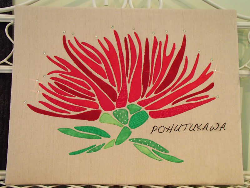NZ Pohutukawa Pattern, by Tegan Montgomery-Williams