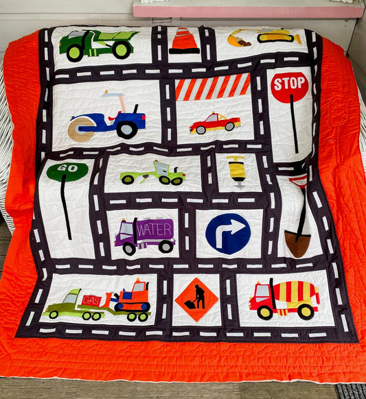 Roadworks Quilt by Ngaire Montgomery-Williams