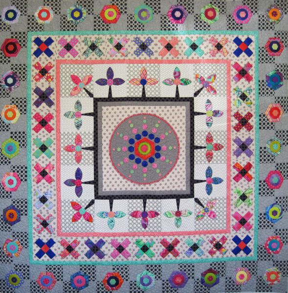 Roundabout Pattern by Ngaire Montgomery-Williams 72" x 72"