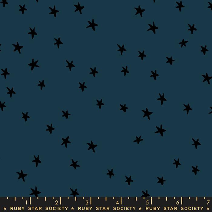 Starry by Ruby Star Starry Large black stars on navy