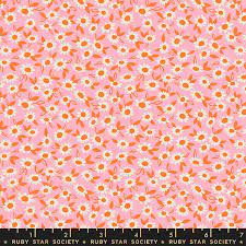 Stay Gold Daisies Pink by Melody Miller
