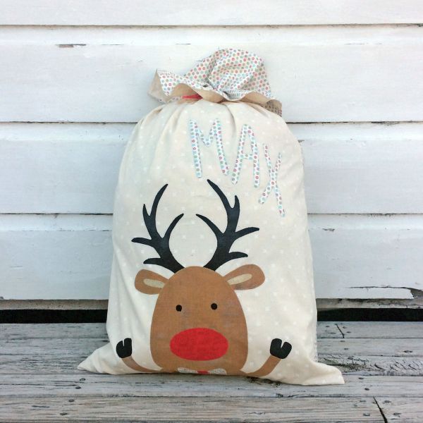 Santa Sack - Rudolf Pattern Designed by Tegan Montgomery-Williams