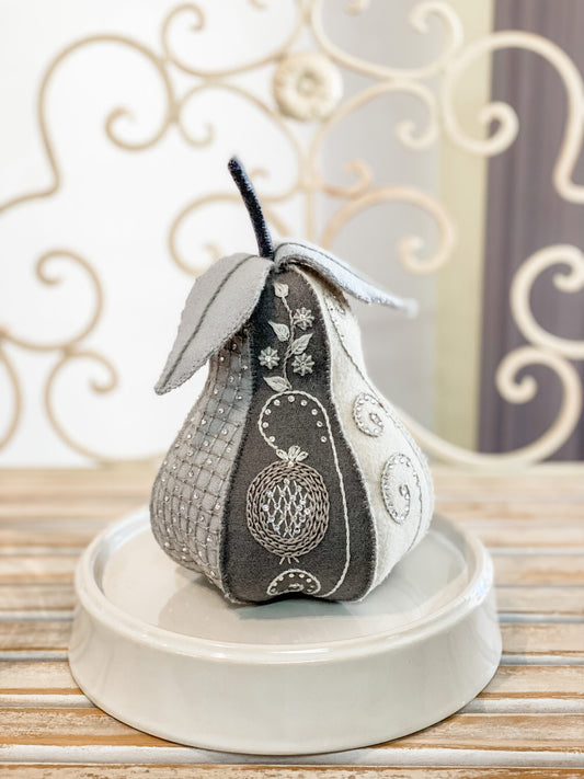 Thread Kit for Embroidered Winter Pear