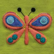 Pre Cut Wool Applique Pack Butterfly Colourway 1