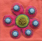Pre Cut Wool Applique Pack Flower Colourway 1
