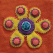 Pre Cut Wool Applique Pack Flower Colourway 4