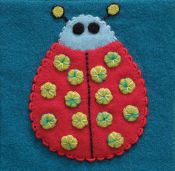Pre Cut Wool Applique Pack Ladybug Colourway 2