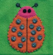 Pre Cut Wool Applique Pack Ladybug Colourway 3