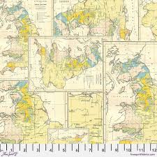 Tim Holtz Palette Collection 243 Yellow Maps
