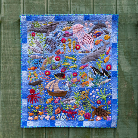Trade Winds Block of the Month by Sue Spargo