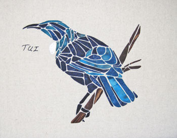 NZ Tui Pattern, by Tegan Montgomery-Williams