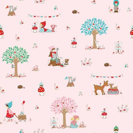 Whimsical Woodland Pink Main C17640