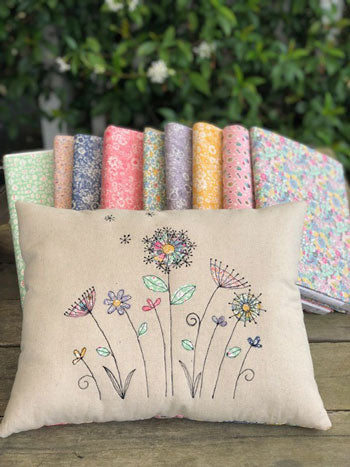 Wildflower Cushion Kit and Pattern by Ngaire Montgomery-Williams