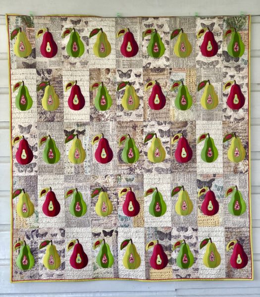Winter Pear Quilt Pattern designed by Ngaire Montgomery-Williams