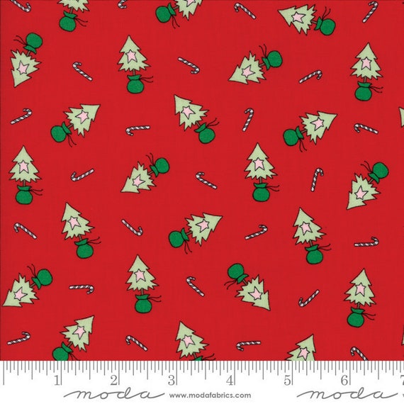Merry Merry Snowdays - Christmas tree red by Bunnyhill Designs 2942-11