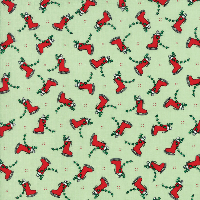 Merry Merry Snowdays - skates spearmint by Bunnyhill Designs 2943-12