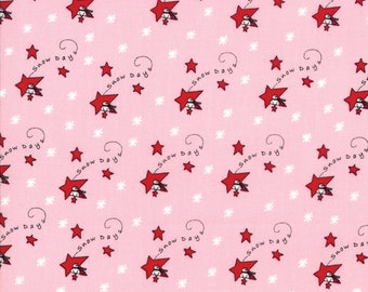 Merry Merry Snowdays - Stars pink by Bunnyhill Designs 2940-15