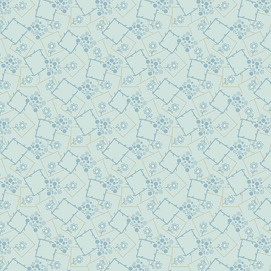 Blue Escape by Laundry Basket Quilts - Iceland Snow Cap